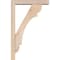 Ekena Millwork Olympic Block Smooth Bracket w/ Offset Brace, Douglas Fir, 3 1/2"W x 14"D x 22"H BKT0402X14X22OLY05SDF - alternate 3